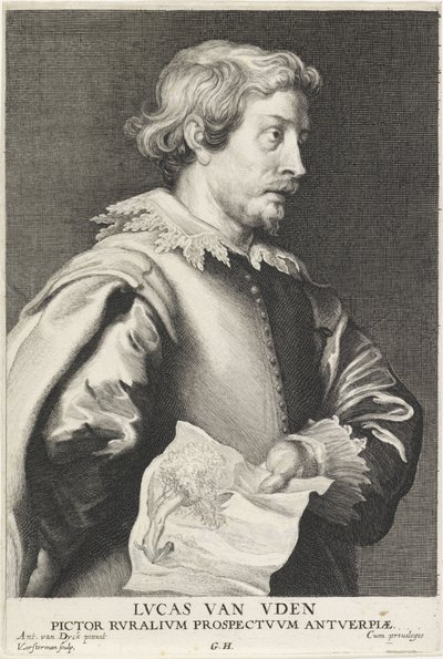Portrait of Lucas van Uden by Lucas Vorsterman